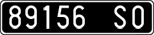License plate of Italy, Cars (1927 year series)