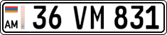License plate of Armenia, Private owners