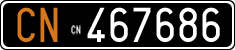 License plate of Italy, Cars (1927 year series)