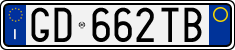License plate of Italy, Cars (1994 year series)