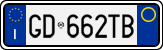 License plate of Italy, Cars (1994 year series)