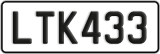 License plate of New Zealand, ABC1(23)