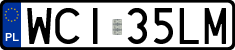 License plates of Poland, Regular car plates