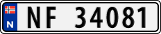 License plate of Norway, Cars