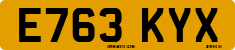 License plate of the United Kingdom, 1983 year system