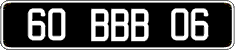 French license plate, FNI