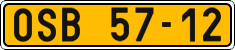 License plate of the Czech Republic, Commercial vehicles (1960)