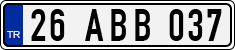 License plate of Turkey, Regular plates