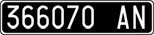 License plate of Italy, Cars (1927 year series)