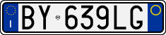 License plate of Italy, Cars (1994 year series)