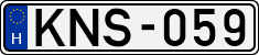 license plates of Hungary, Cars (1990)