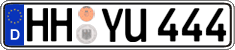 German license plate, Regular plates