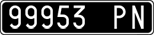 License plate of Italy, Cars (1927 year series)
