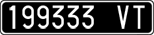 License plate of Italy, Cars (1927 year series)