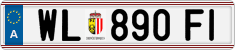 License plate of Austria, Regular plates