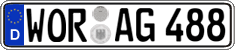 German license plate, Regular plates