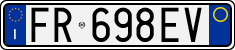License plate of Italy, Cars (1994 year series)