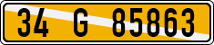 License plate of Turkey, Temporary