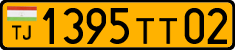 License plate of Tajikistan, Public transport (2009)