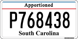 South Carolina, Apportioned (A123456)
