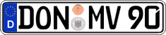 German license plate, Regular plates