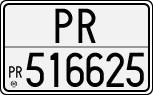 License plate of Italy, Cars (1927 year series)