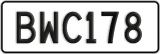 License plate of New Zealand, ABC1(23)