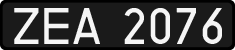License plates of Poland, 1976 year system
