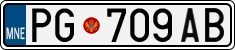 License plate of Montenegro, Trailers