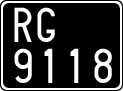 License plate of Italy, Cars (1927 year series)