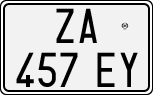 License plate of Italy, Cars (1994 year series)