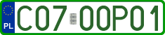 License plates of Poland, Professional plates