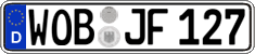 German license plate, Regular plates