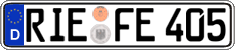 German license plate, Regular plates