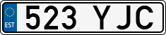 License plate of Estonia, Regular car plates