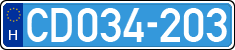 license plates of Hungary, Diplomatic