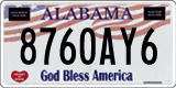 Alabama, God Bless America (1234AB5)