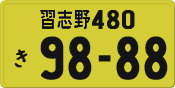 License plate of Japan, Private owners (Kei car)