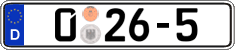 German license plate, Diplomatic