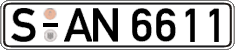 German license plate, Regular plates