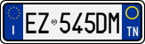 License plate of Italy, Cars (1994 year series)