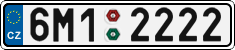 License plate of the Czech Republic, Cars (2001)