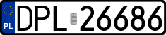 License plates of Poland, Regular car plates