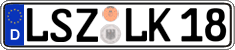 German license plate, Regular plates