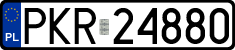 License plates of Poland, Regular car plates