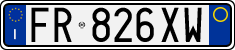 License plate of Italy, Cars (1994 year series)