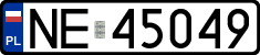 License plates of Poland, Regular car plates