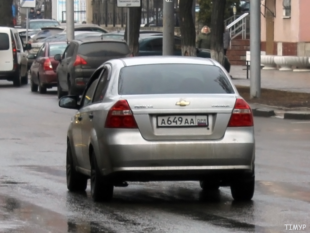 а 649 аа, Chevrolet Aveo 