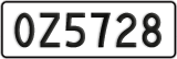 License plate of New Zealand, AB1(234)