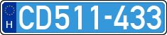 license plates of Hungary, Diplomatic